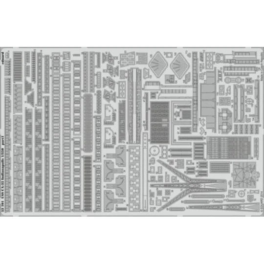 USS CA-35 Indianapolis for Academy, 1/350 - Eduard Accessories 53101