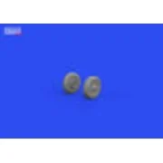 F4F wheels late w/rims PRINT for ARMA HOBBY - Eduard Accessories 67...