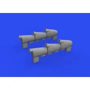Hurricane Mk.I exhaust stacks for ARMA HOBBY - Eduard Accessories 6...