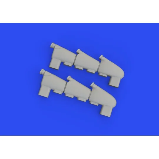 Hurricane Mk.I exhaust stacks for ARMA HOBBY - Eduard Accessories 6...