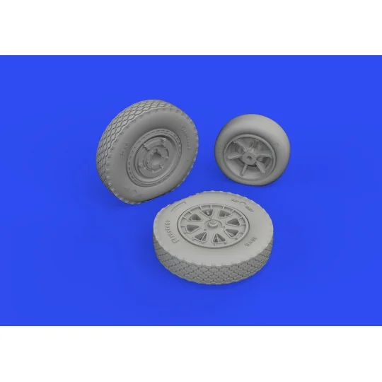 P-39Q wheels PRINT1/72 for ARMA HOBBY, 1/72 - Eduard Accessories 67...