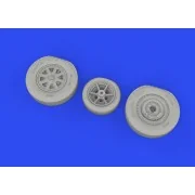 P-39Q wheels PRINT1/72 for ARMA HOBBY, 1/72 - Eduard Accessories 67...