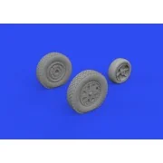 P-39Q wheels PRINT1/72 for ARMA HOBBY - Eduard Accessories 672303