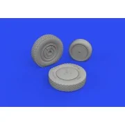 P-39Q wheels w/rims PRINT 1/72 for ARMA HOBBY, 1/72 - Eduard Access...