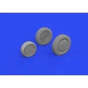 P-39Q wheels w/rims PRINT 1/72 for ARMA HOBBY, 1/72 - Eduard Access...