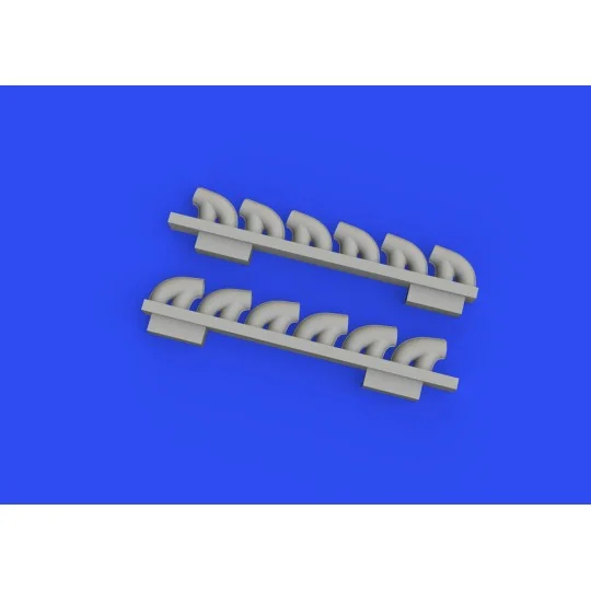 P-39Q exhaust stacks PRINT 1/72 for ARMA HOBBY, 1/72 - Eduard Acces...