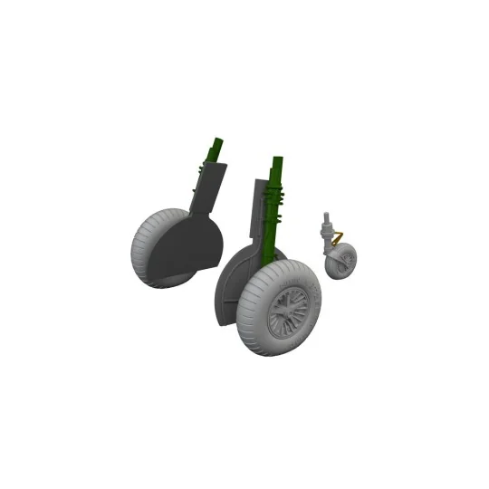 Bf 108 spoked wheels LööKplus, 1/48 - Eduard Accessories 644277