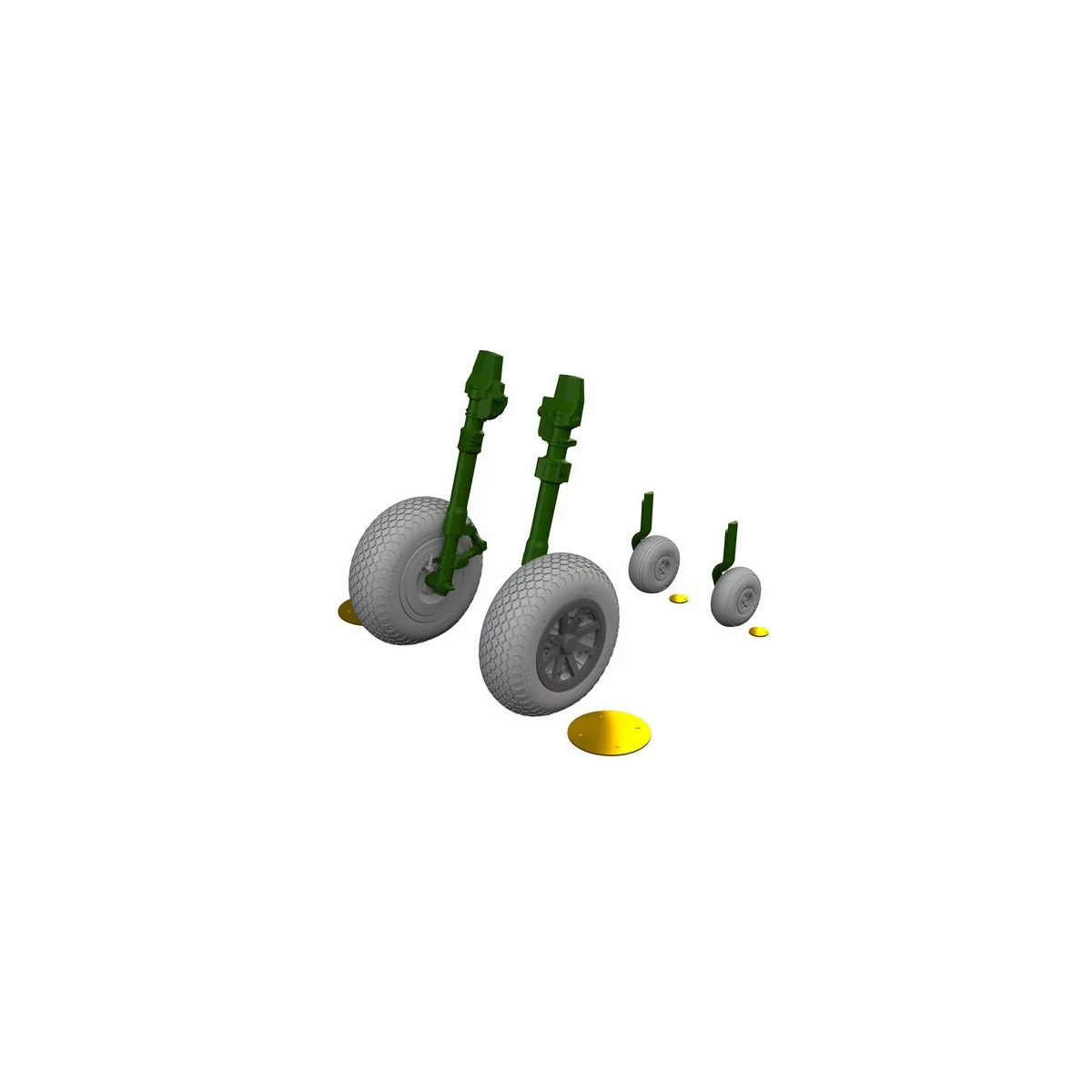 P-40E w/ rounded exhaust stacks LööKplus EDUARD, 1/48 - Eduard Acce...