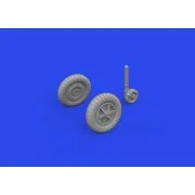 Bf 109F wheels PRINT 1/72 EDUARD - Eduard Accessories 672316