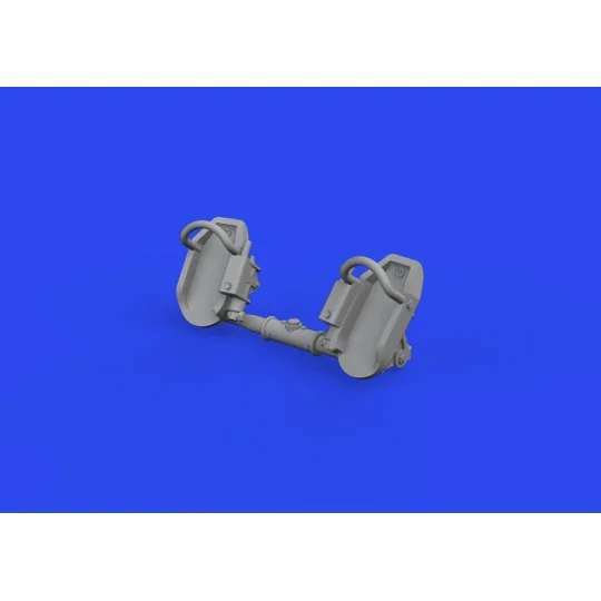 Bf 109E rudder pedals early PRINT, 1/72 - Eduard Accessories 672319