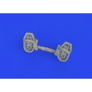 Bf 109E rudder pedals late PRINT 1/72 - Eduard Accessories 672320