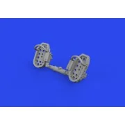 Bf 109E rudder pedals late PRINT, 1/72 - Eduard Accessories 672320 Bf 109E rudder pedals late PRINT, 1/72 - Eduard Accessories 672320