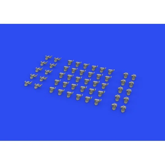 WWII German clamps Type 1 PRINT, 1/35 - Eduard Accessories 635017