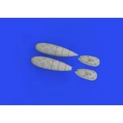 Bf 109F/G external fuel tanks 1/72 EDUARD, 1/72 - Eduard Accessorie...