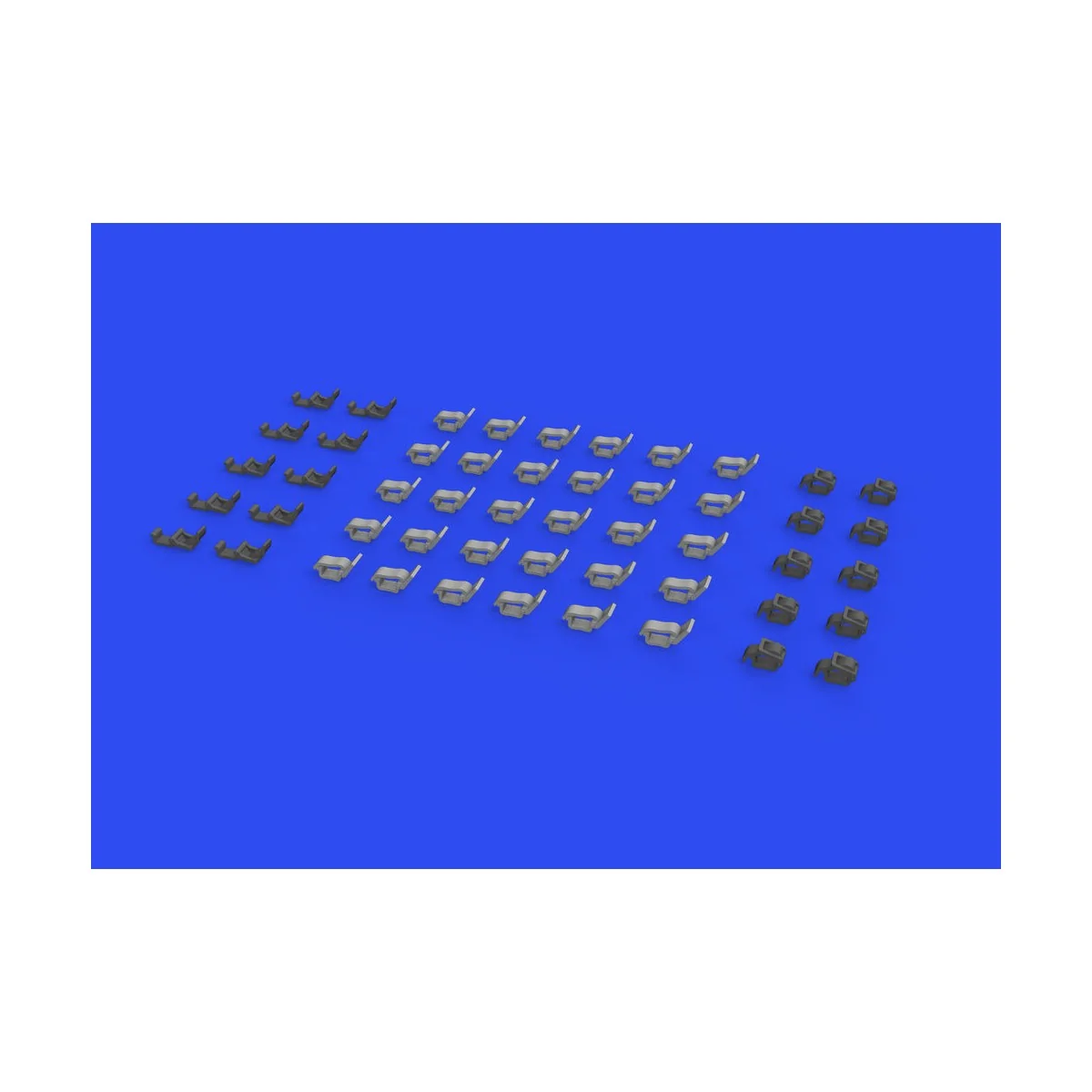 WWII German clamps Type 2 PRINT for, 1/35 - Eduard Accessories 635021