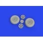 Spitfire Mk.IX wheels 5spoke 1/24 AIRFIX, 1/24 - Eduard Accessories...