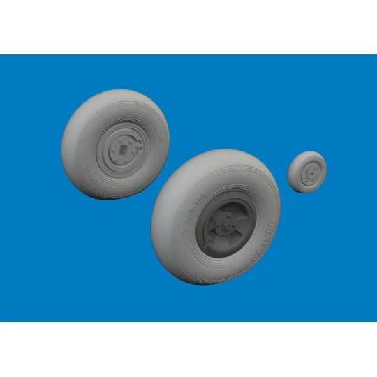 Spitfire Mk.VIII wheels 4spoke AIRFIX, 1/24 - Eduard Accessories 62...