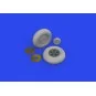 Spitfire Mk.IX wheels 5spoke 1/24 AIRFIX, 1/24 - Eduard Accessories...