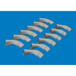 Spitfire Mk.VIII exhaust fishtail PRINT AIRFIX, 1/24 - Eduard Acces... 2