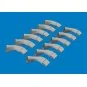 Spitfire Mk.VIII exhaust fishtail PRINT AIRFIX, 1/24 - Eduard Acces...