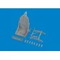 Spitfire Mk.VIII/Mk.IX seat PRINT AIRFIX, 1/24 - Eduard Accessories...