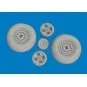 Spitfire Mk.VIII wheels 4spoke AIRFIX, 1/24 - Eduard Accessories 62...