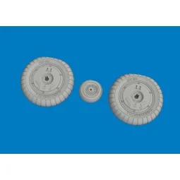 Bf 109G-5/6 wheels for Airfix, 1/24 - Eduard Accessories 624008 2