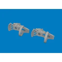 Bf 109G-5/6 rudder pedals PRINT for Airfix, 1/24 - Eduard Accessori... 2