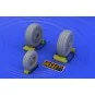 F-16 late wheels (KIN), 1/48 - Eduard Accessories 648011