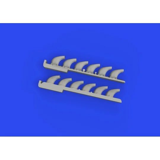 Bf 109F/G exhaust stacks PRINT 1/72 EDUARD - Eduard Accessories 672325