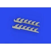 Bf 109F/G exhaust stacks PRINT 1/72 EDUARD - Eduard Accessories 672325