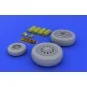 F-16 late wheels (KIN), 1/48 - Eduard Accessories 648011