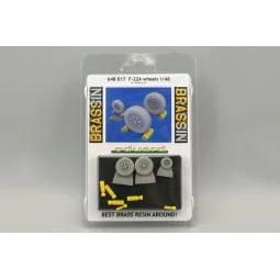 F-22A wheels für Hasegawa, 1/48 - Eduard Accessories 648017