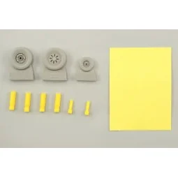F-22A wheels für Hasegawa, 1/48 - Eduard Accessories 648017 2
