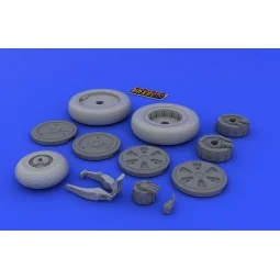 MiG-21 wheels for Eduard, 1/48 - Eduard Accessories 648026