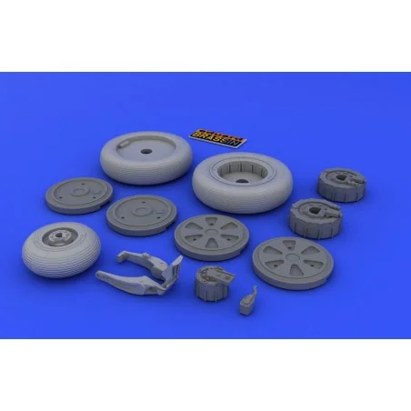 MiG-21 wheels for Eduard, 1/48 - Eduard Accessories 648026