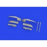 Bf 109F/G/K gun pods PRINT 1/72 EDUARD, 1/72 - Eduard Accessories 6...