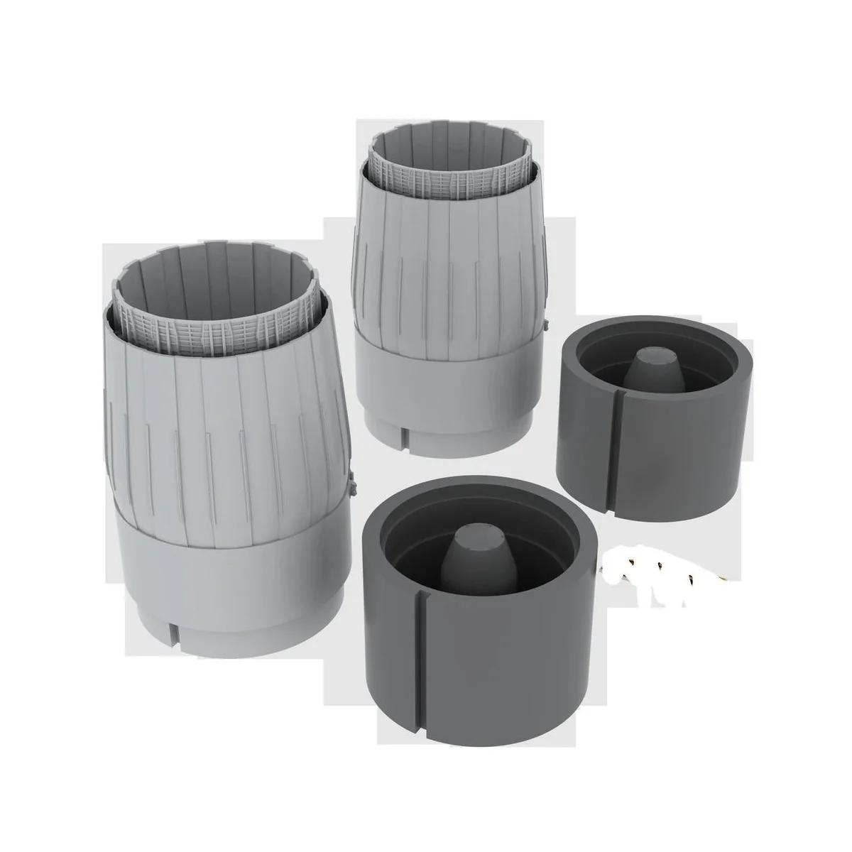 MiG-29 exhaust nozzles for Academy/EDU, 1/48 - Eduard Accessories 6...