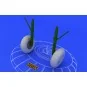 Bf 110 C/D main undercarriage wheels, 1/48 - Eduard Accessories 648052