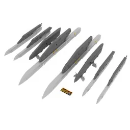 Su-25K wing pylons, 1/48 - Eduard Accessories 648054