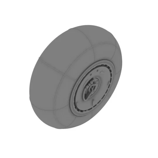 Bf 110 C/D main undercarriage wheels, 1/48 - Eduard Accessories 648052