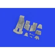 Bf 109F cockpit PRINT 1/72 EDUARD - Eduard Accessories 672327