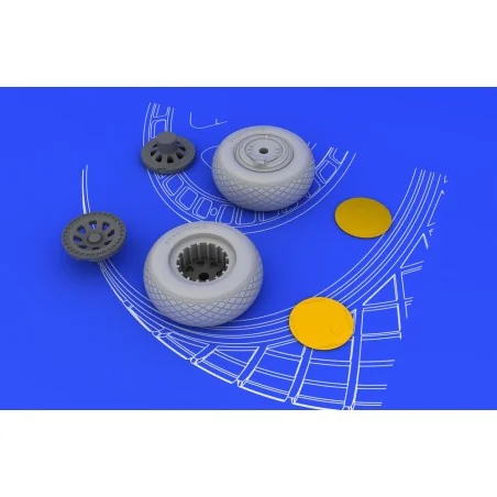 PV-1 Ventura wheels for Revell, 1/48 - Eduard Accessories 648068
