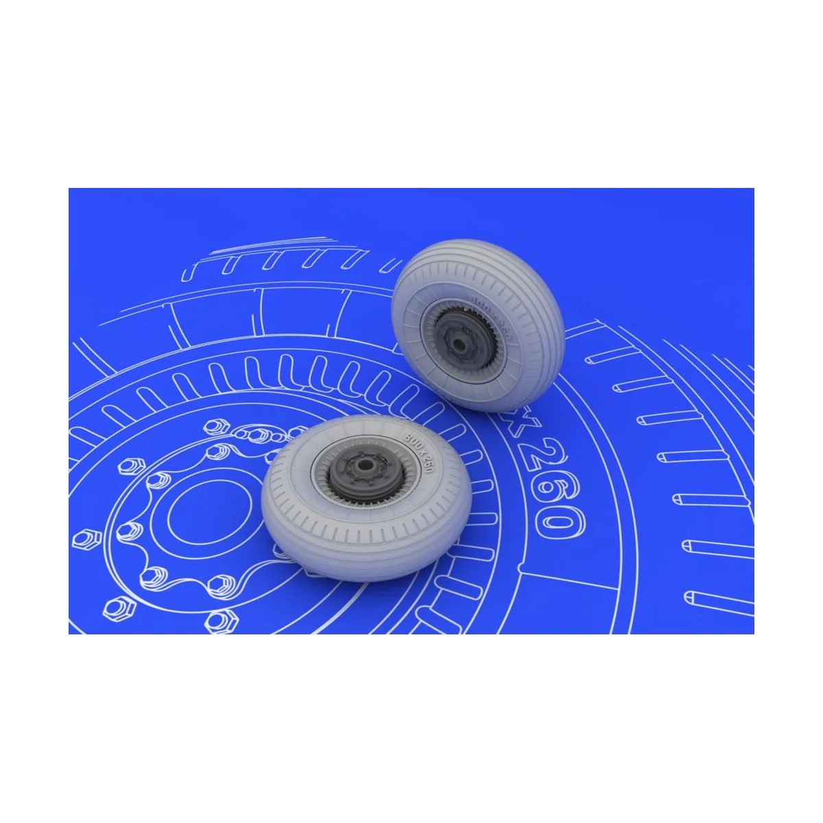 II-2 Shturmovik wheels for Tamiya, 1/48 - Eduard Accessories 648072