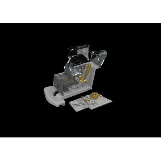 Bf 109F cockpit w/ early seat PRINT 1/72 EDUARD, 1/72 - Eduard Acce...