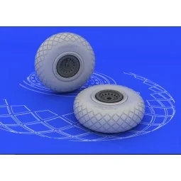 B-17 wheels, 1/48 - Eduard Accessories 648078