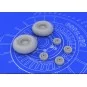 II-2 Shturmovik wheels for Tamiya, 1/48 - Eduard Accessories 648072