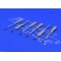 Browning M-2 guns (6 pcs.), 1/48 - Eduard Accessories 648075