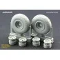 B-17 wheels, 1/48 - Eduard Accessories 648078