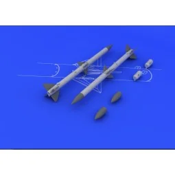 AIM-120A/B AMRAAM (2pcs), 1/48 - Eduard Accessories 648084